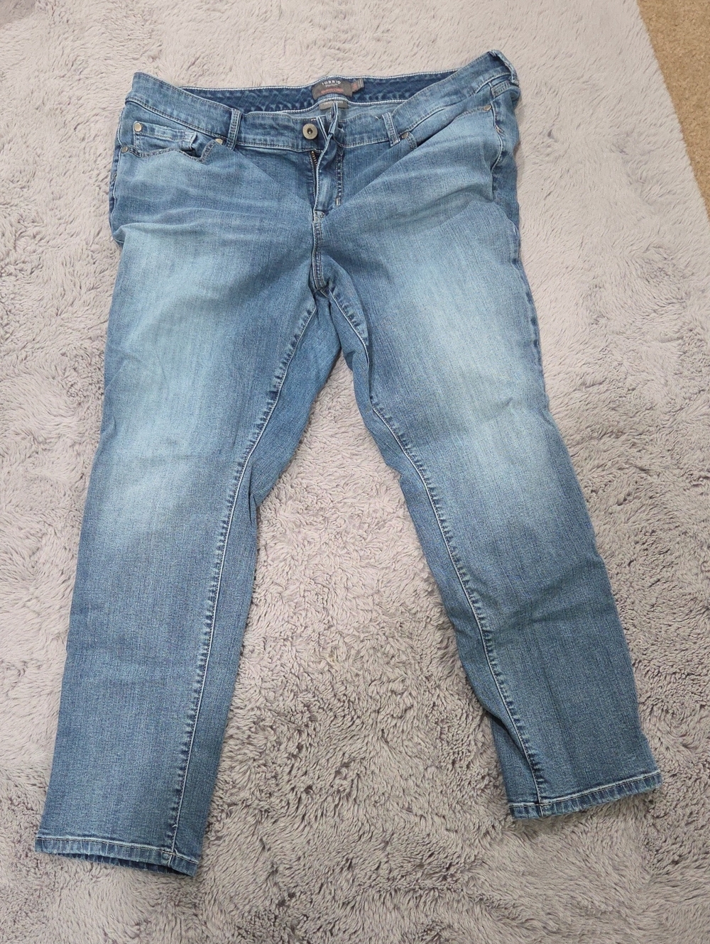 Torrid Boyfriend Straight Light Blue Women's Vintage Stretch Jeans